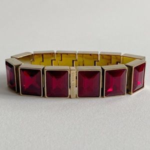 Michael Kors Gold and Red Bracelet
